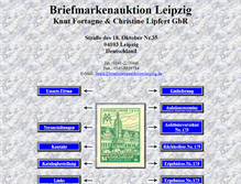 Tablet Screenshot of briefmarkenauktion-leipzig.de
